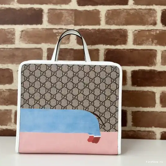 Firstbag ru print tote GUCCI dog Children's bag 0604